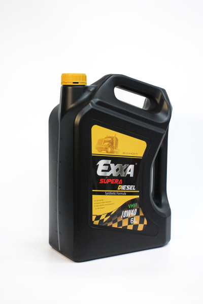 Масло моторное EXXA SUPERA Diesel 10w40 CI-4 ACEA E7 п/синтетическое, 6л. (Ю.Корея)