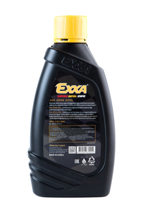 Масло моторное EXXA SUPERA Diesel 10w40 CF-4  п/синтетическое, 1л. (Ю.Корея)