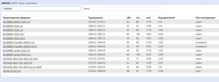 Диск сцепления NSD026 EXEDY