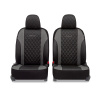 Авточехлы на передние сиденья "AUTOPROFI Standart Excellent" EXL-603G BK/D.GY экокожа, 6пр, чёрн./т.серый