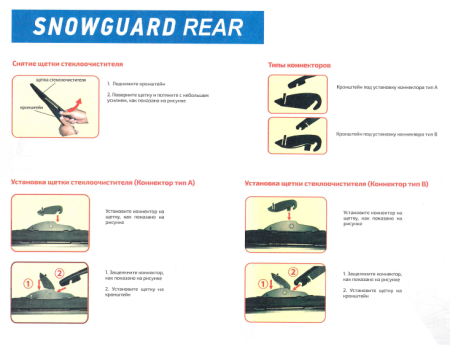Щетка стеклоочистителя AVANTECH Rear 12"/300мм AR3-12 для заднего стекла