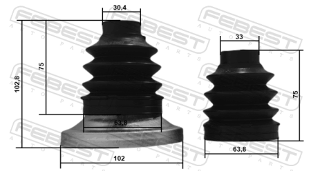 Пыльник ШРУСа 1617P-211R-KIT Febest