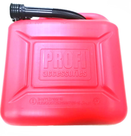 Канистра 3TON Красная пластмасовая 10л под топливо с крышкой и лейкой  TN55298/01