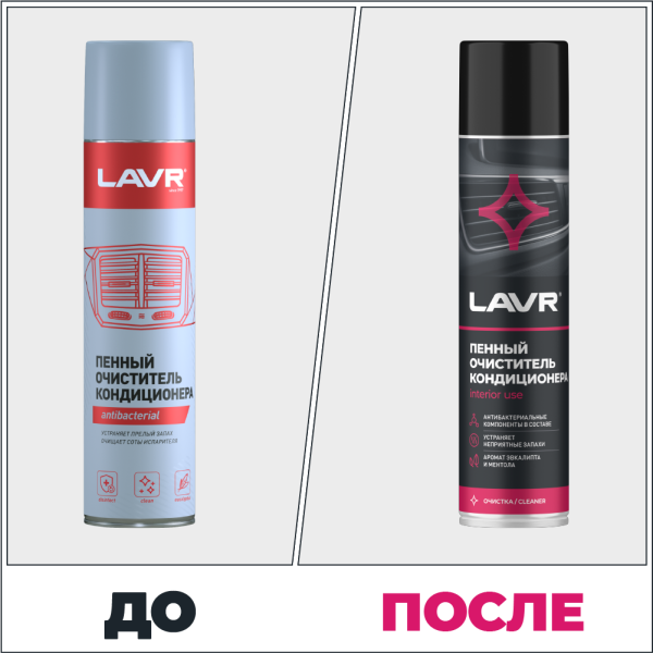 Очиститель кондиционера пенный LAVR Ln1750 400мл