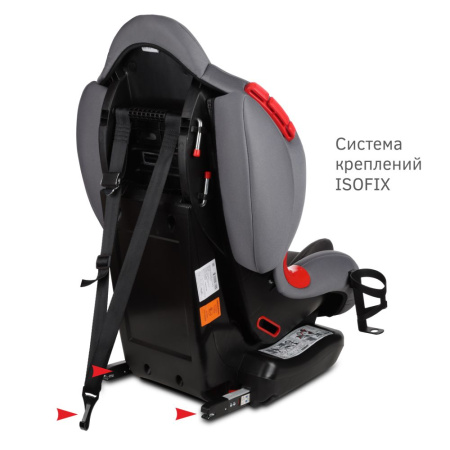 Удерживающее устройство для детей "SIGER Кокон ISOFIX" KRES4016, маренго lux 1-7 лет, 9-25 кг, группа 1/2