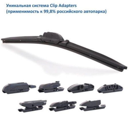 Щетка стеклоочистителя Goodyear PREMIUM 24"/60см всесезонная бескаркасная GY000444 (8 переходников)