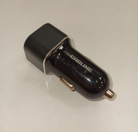 Адаптер в прикуриватель CARLINE CH-1U21A 1xUSB 2.1A 12/24В, черный, в коробке