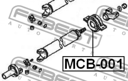 Подшипник подвесной MCB-001/MB154706 Febest