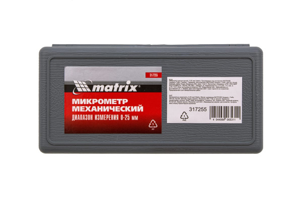 Микрометр механический 0-25мм MATRIX 317255