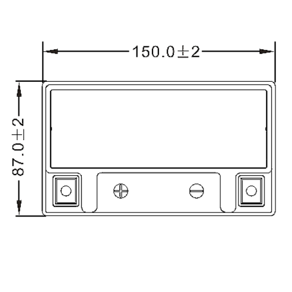 Аккумулятор WBR МОТО SMT12-7 (12V7Ah) прямая полярность (+-) 150*85*90