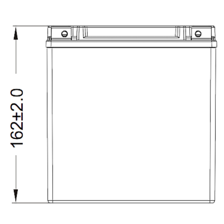 Аккумулятор WBR МОТО HP 12-24 (12V24Ah) обратная полярность (-+) 205*90*162