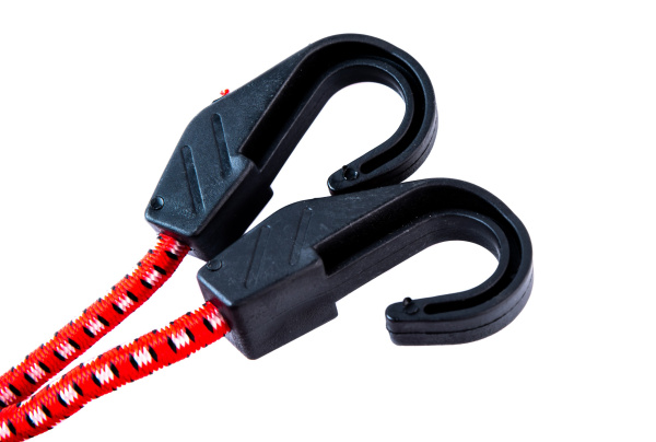 Крепежный шнур резиновый с пластиковыми крюками 2шт. (8мм*80см) 9572