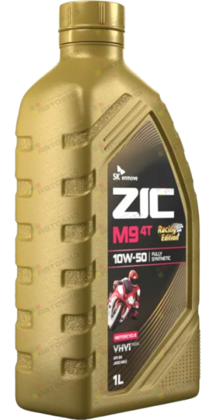 Масло моторное ZIC M9 4Т 10w50 Racing Edition API SN 1л синтетическое