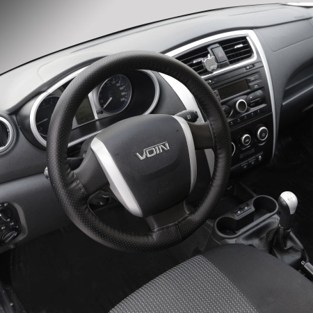 Чехол на руль "AZARD VOIN SWIFT" со шнуровкой, экокожа OPLV0101 M, d=38см, черный