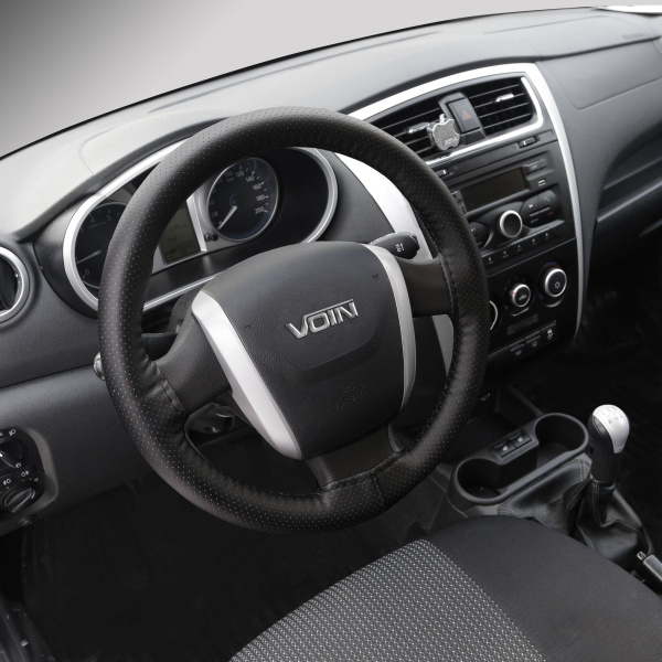 Чехол на руль "AZARD VOIN SWIFT" со шнуровкой, экокожа OPLV0101 M, d=38см, черный