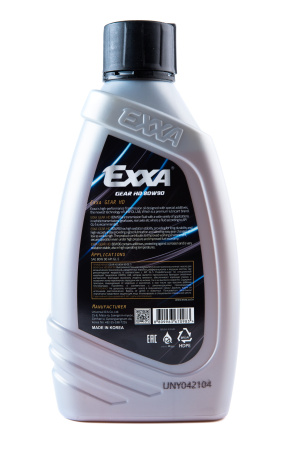 Масло трансмиссионное EXXA GEAR HD 80W90 GL-5  п/синтетическое, 1л. (Ю.Корея)