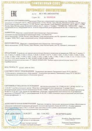 Нагрузочно-диагностическая вилка  (MINI) H-2001