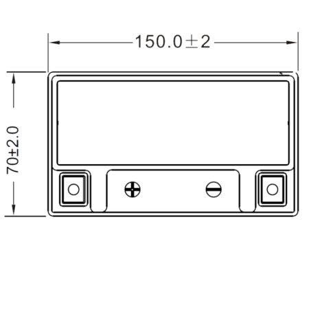 Аккумулятор WBR МОТО SMT12-9-A (12V9Ah) прямая полярность (+-) 150*70*105