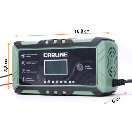 Зарядное устройство импульсное автоматическое для свинцово-кислотных аккумуляторов CA-8A CARLINE