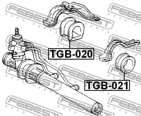 Проставка рулевой рейки  Febest TGB-021 (45517-22080)