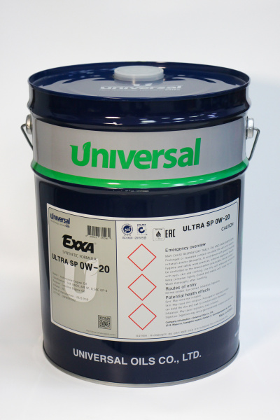 Масло моторное EXXA ULTRA SP 0w20 синтетическое, 20л. (Ю.Корея)