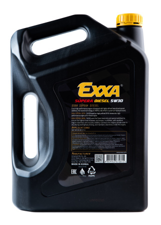 Масло моторное EXXA SUPERA Diesel 5w30 CF-4  п/синтетическое, 6л. (Ю.Корея)