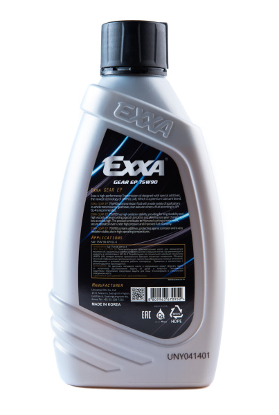 Масло трансмиссионное EXXA GEAR EP 75W90 GL-4  п/синтетическое, 1л. (Ю.Корея)