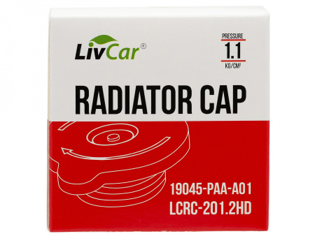 Крышка радиатора LCRC-201.2HD (19045-PAA-A01/C-13D)  108kpa, 1.1 kg/cm2  LivCar