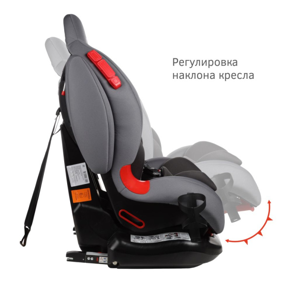 Удерживающее устройство для детей "SIGER Кокон ISOFIX" KRES4016, маренго lux 1-7 лет, 9-25 кг, группа 1/2