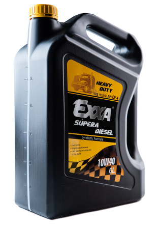 Масло моторное EXXA SUPERA Diesel 10w40 CF-4  п/синтетическое, 6л. (Ю.Корея)