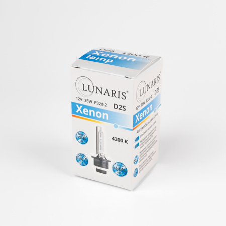 Лампа ксеноновая D2S 12V35W AC P32d-2 4300K Xenon LUNARIS