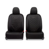 Авточехлы на передние сиденья "AUTOPROFI Standart Excellent" EXL-603G BK/BK экокожа, 6пр, чёрный