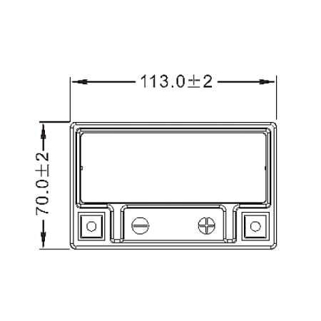 Аккумулятор WBR МОТО SMT12-5 (12V5Ah) обратная полярность (-+) 113*70*105