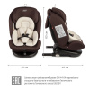 Удерживающее устройство для детей "SIGER Престиж ISOFIX" KRES3522 шоколад, 0+/1/2/3 группа