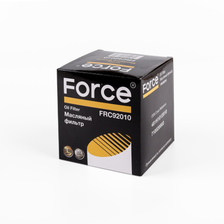 Фильтр масляный FORCE FRC92010 (4801012010, 4801012010 (V1.5), 481h1012010 (V2.0)) Chery Tiggo, Exeed RX/VX/TX