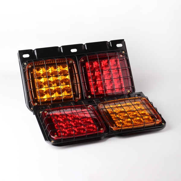 Стоп сигнал двойной, с решеткой, диодный (32диода) (комплект L/R) 24V (ZC-A-121) LUNARIS