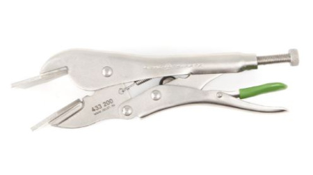 Зажим с фиксацией с плоским захватом SM-тип 200мм  433200 ДЕЛО ТЕХНИКИ