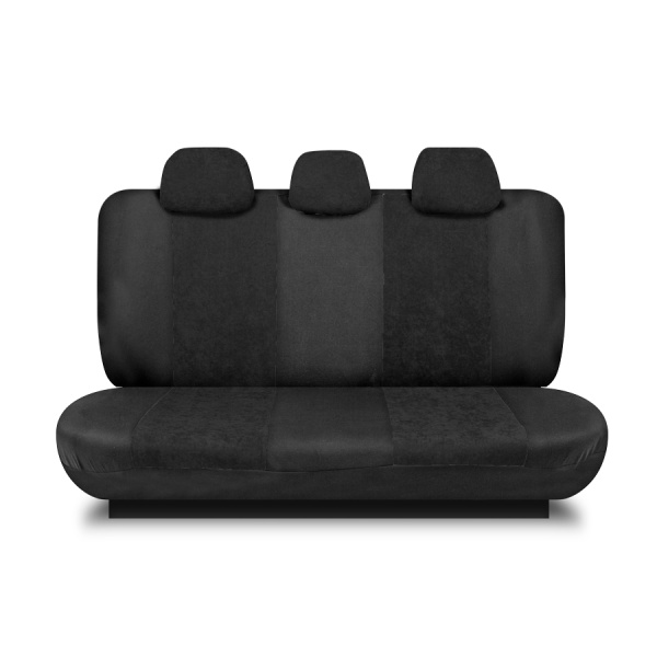 Авточехлы "AUTOPROFI Standart Generation" GEN-1102 BK/BK велюр, 11пр, чёрный
