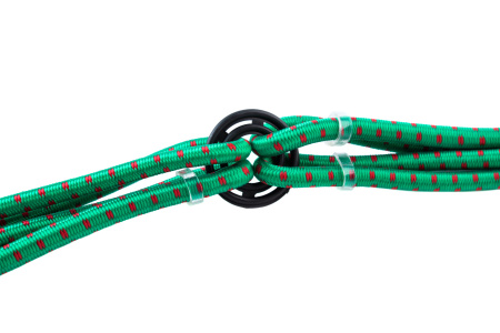 Крепежный шнур резиновый со стальными крюками 4шт. (8мм*80см) 9576